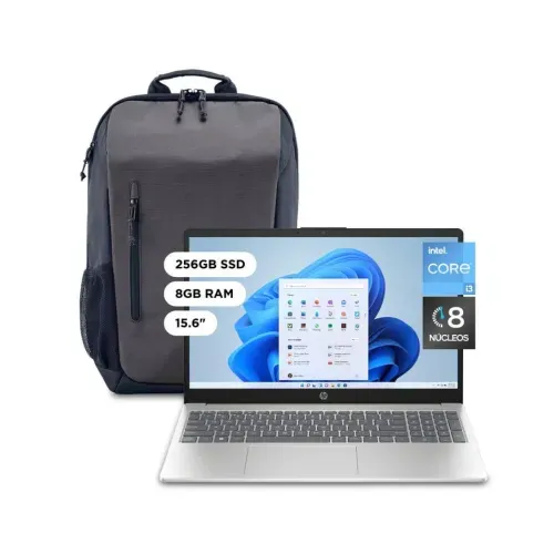 NOTEBOOK 15-FD0002LA I3-N305 8GB 256GB 15,6 W11H + MOCHILA HP - HP (80M38LA) - 1000148