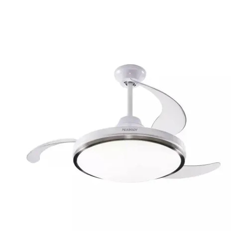 Ventilador de Techo 72W Retractil Luz Led 6 Velocidades 42" - PEABODY (PE-VTRDC425B