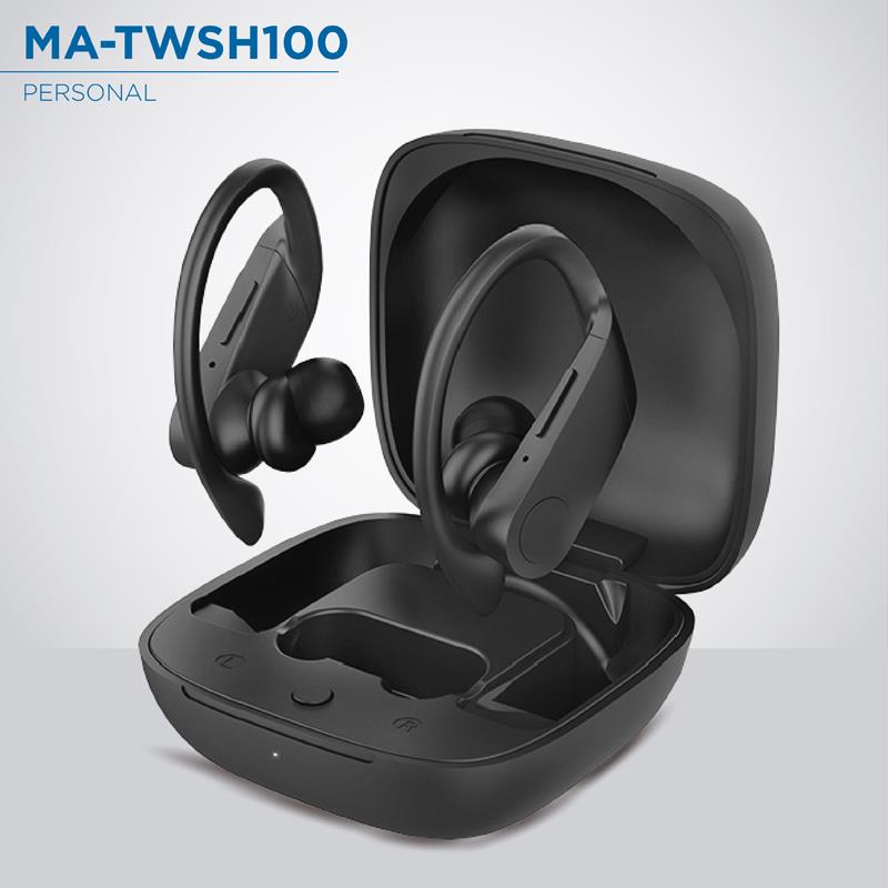 Auricular Earbuds inalambrico Bluetooth Microfono Incorporado Alcance 10M - Moonki (MA-TWSH100)-1
