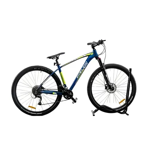 BICICLETA AVELINO RODADO 29 NEGRO/AZUL SIMIL CARBONO 21 VELOCIDADES FRENO HIDRAULICO (OBS-18NA) -1000892