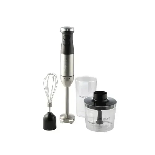 Licuadora Mano 800W Silver con Recipiente Picador, Batidor y Vaso Medidor - 1002607