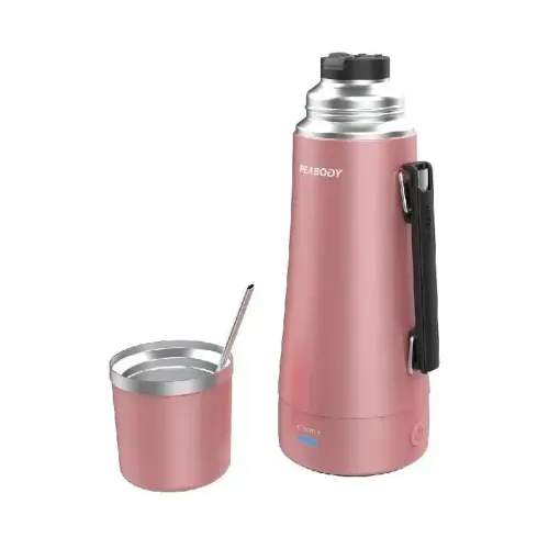 Termo E-Termo PEABODY (PE-ETA1001G) Rose Gold 1lt 700W .Mate y bombilla incorporado. 2 temperaturas - 995422