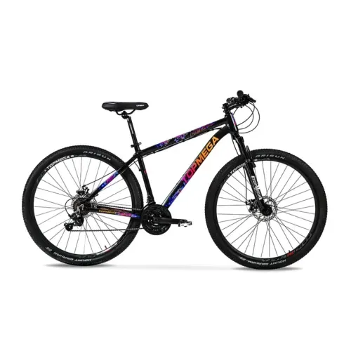 Bicicleta Rodado 29 Regal 21V Aluminio Negro/Fucsia/Naranja Talle M - TOPMEGA (1007978)  1002330