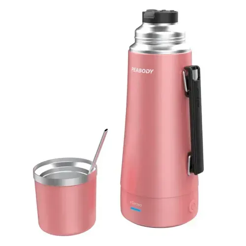 Termo E-Termo Rose 1L 700W Gris Metalizado con Mango Bombilla - PEABODY (PE-ETA1001P)   996108