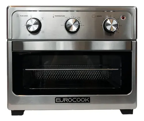 Horno Eléctrico 26Lts 1500W Función Freidora Silver/Black - EUROCOOK (EC-FO16-SKI)  1003498