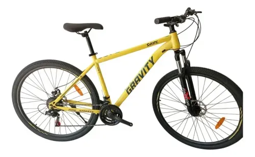 Bicicleta Rodado 29 Dank 21V Acero Talle M/L Amarillo y Gris - GRAVITY (GR-BMGRLAG19-098)  1002518