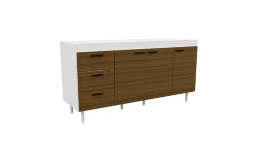 BAJO MESADA 160 - MEL. BLANCO / AVELLANA (SIN BACHA) - MOSCONI (10248)  1001447