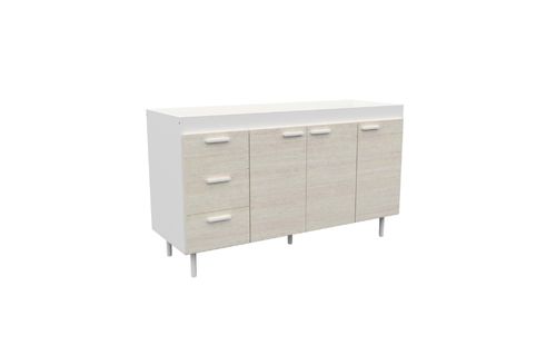 BAJO MESADA 140 - MEL. BLANCO / VENEZIA (SIN BACHA) - MOSCONI (10247)  1001446