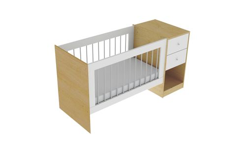 CUNA CAJONERO MAYA - NEB NATURAL CON COLCHON - MOSCONI (55470)  1002306
