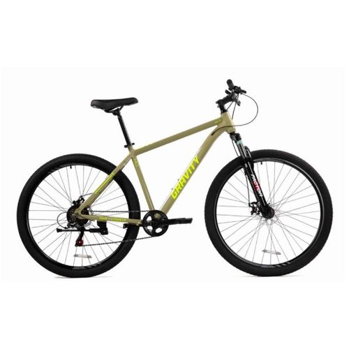 Bicicleta Rodado 29 Salty 21V Shimano Aluminio Talle M/L Gris y Amarillo - GRAVITY (GR-BMGSGA19-138)   1003499
