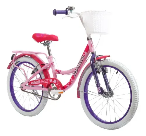 Bicicleta Rodado 20 Nena Vickfly Acero Rosado y Violeta - TOPMEGA (1012080)  1002523