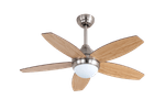 Ventilador de Techo con Luz Led 80W Wengue-Haya 285rpm Aspas de Madera Control Remoto - LILIANA (VTHM315R)-1