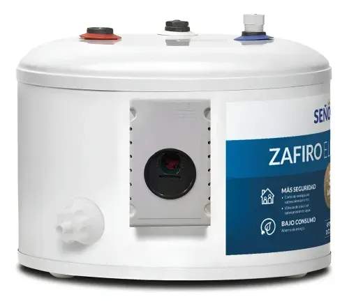 Termotanque Electrico 20 Lts Zafiro Colgar Conexion Superior Blanco 1500 W - SEÑORIAL (TESZ-20 - 330112) 1001125