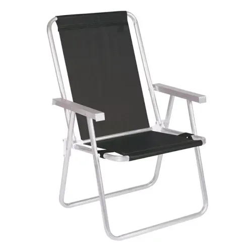 Sillon Conforto Sannet Aluminio 7/8' Apoyabrazos Plasticos Negro - MOR (002181)  1003668